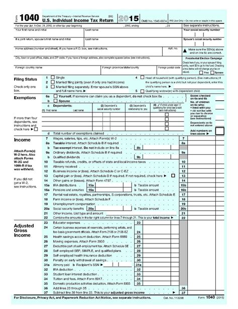 Printable 1040 Form - Printable Form 2024