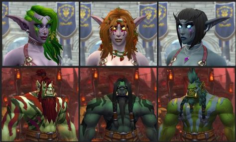 Comparison of Unique Customization Combinations for All Races - Orc ...