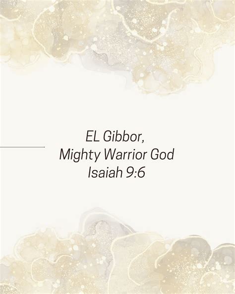 El Gibbor: Mighty Warrior God