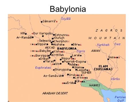 Babylonia • Map of Babylonia