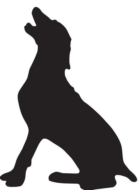 Barking Dog Silhouette at GetDrawings | Free download