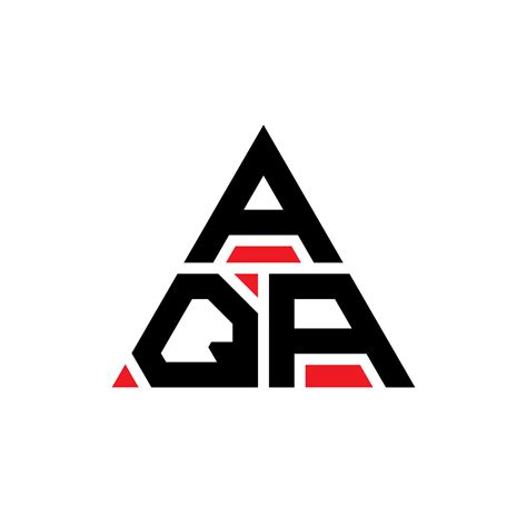 AQA triangle letter logo design with triangle shape. AQA triangle logo ...