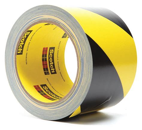 3M Floor Marking Tape, Striped, Continuous Roll, 3 in Width, 12 PK ...