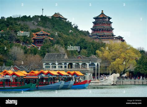 Summer Palace with historical architecture in Beijing Stock Photo - Alamy