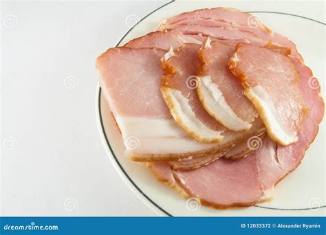 Cured Meat stock photo. Image of bacon, isolated, succulent - 12033372