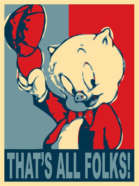 Download Porky Pig That's All Folks Wallpaper | Wallpapers.com