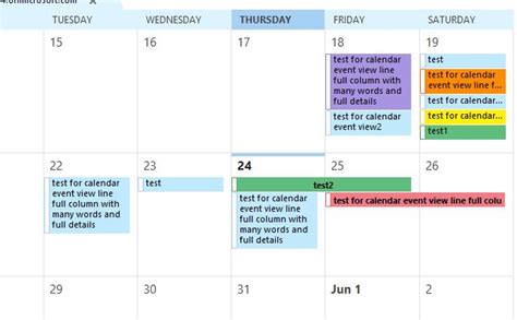 Outlook Calendar Events View Change - Microsoft Community