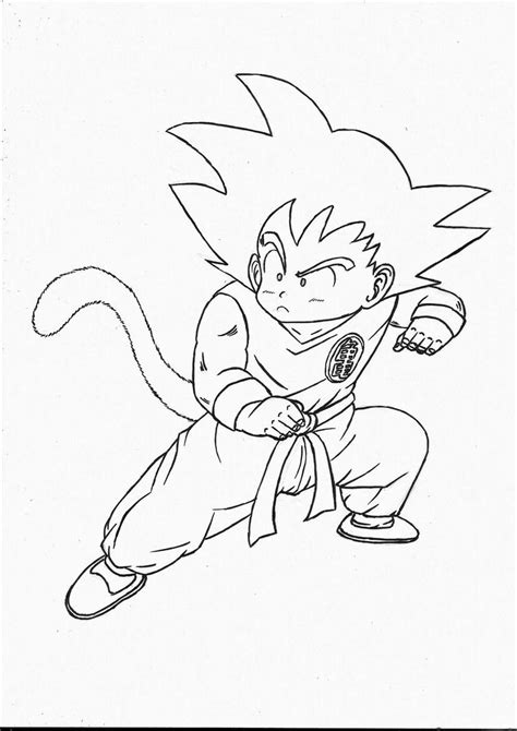 Goku Outline by horacehylee on DeviantArt