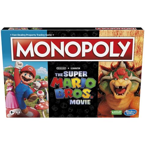 Monopoly The Super Mario Bros. Movie Edition Kids Board Game | Family ...