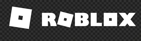 HD White Roblox Horizontal Text Logo With Symbol Sign Icon PNG | Citypng