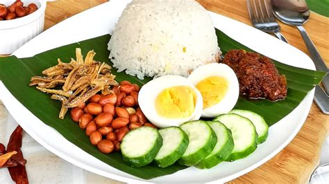 Nasi Lemak - Malaysian Coconut Milk Rice Recipe - RecipeGuru