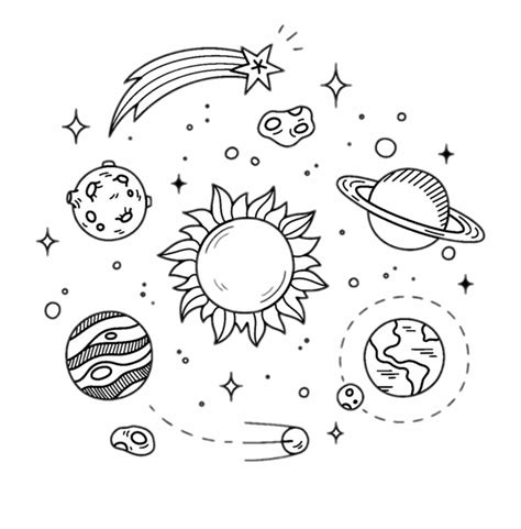 Space Drawings - Clip Art Library