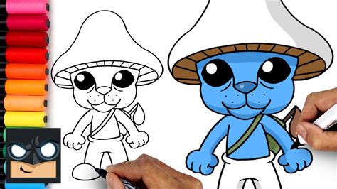 How To Draw Smurf Cat - YouTube