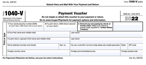 2023 Form 1040 V - Printable Forms Free Online