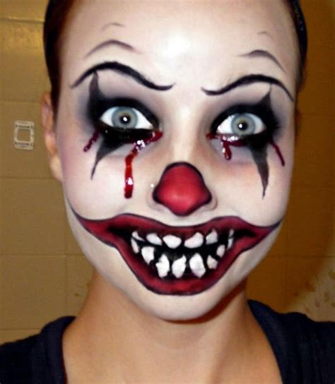 How to do scary clown halloween makeup | gail's blog