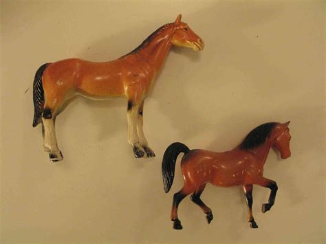 Two Vintage Toy Horses