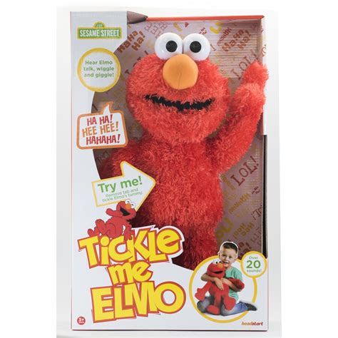 Sesame Street Tickliest Tickle Me Elmo Laughing, Talking, 14-Inch Plush ...