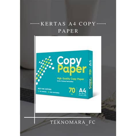 Jual Kertas A4 COPY PAPER 70gsm 500 Lembar / Kertas A4 / Kertas Print ...