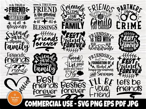 Friendship Svg Bundle, Best Friends Svg Designs By TonisArtStudio ...