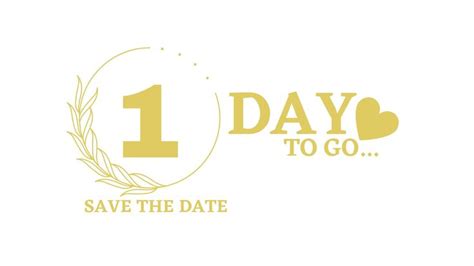 2 DAY TO GO Wedding Countdown Sign