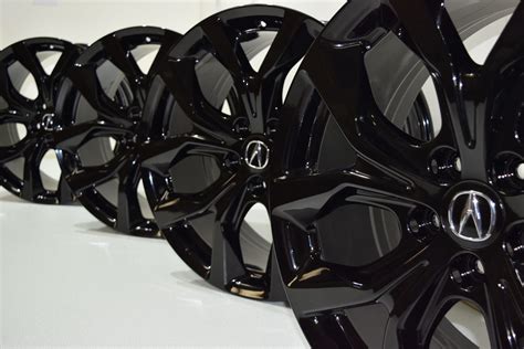 20” Acura MDX 2017-2023 Black OEM Wheels Rims 42800TYAA20 42800TYAA30 ...