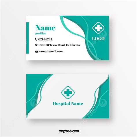 Medical Hospital Theme Business Card Design Template Download on Pngtree