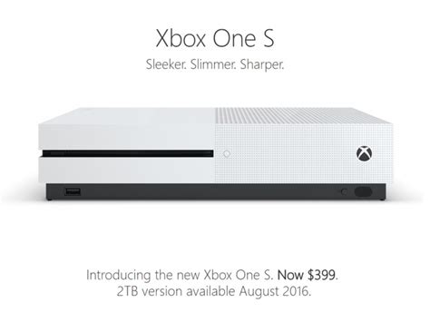 Microsoft announces Xbox One S console