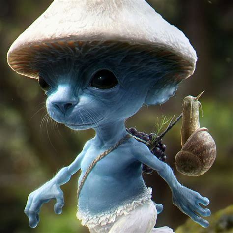 Smurf Sighting by Nate Hallinan, via Behance | Fotos de duendes, Gato ...