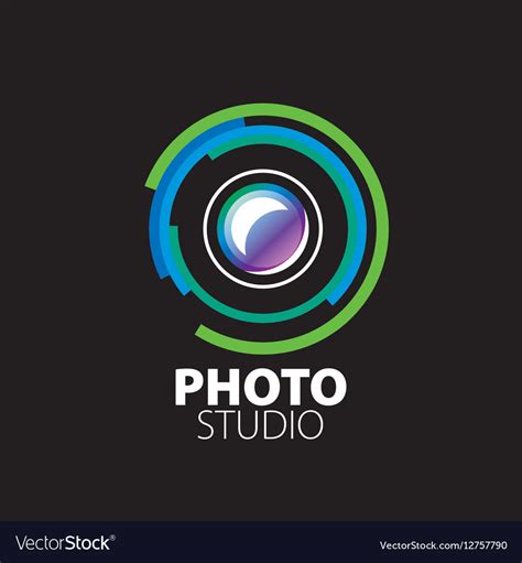 Logo for photo studio Royalty Free Vector Image