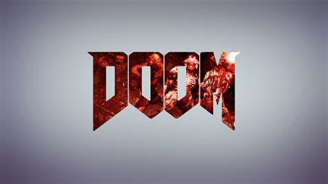 Doom logo, minimalism, Doom (game), doom 2016, video games HD wallpaper ...