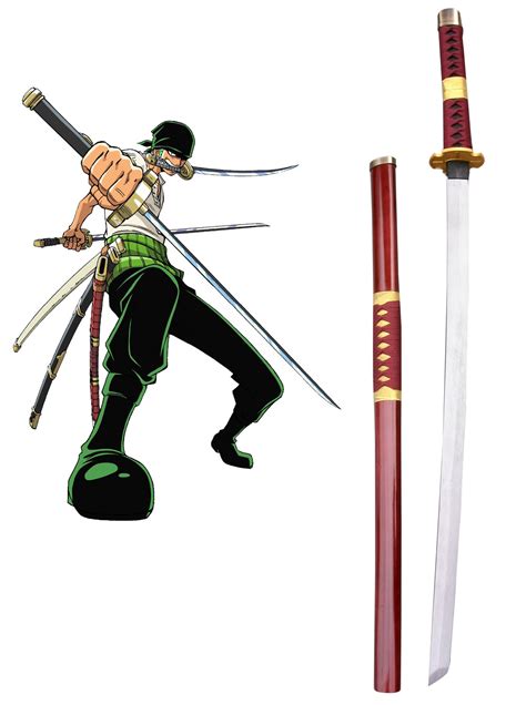 One Piece Roronoa Zoro Three Sword Style Cosplay Wooden Weapons ...