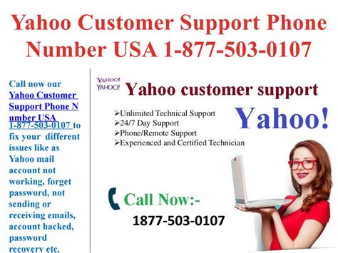 Yahoo Customer Support Phone Number USA 1-877-503-0107 by Yahoo Mail ...