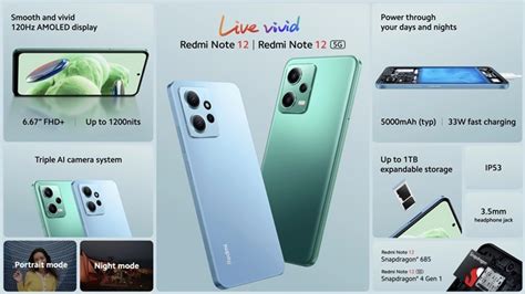 Redmi Note 12 series release - 4 models with a 120Hz AMOLED display ...