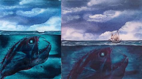 Sea Monster Painting