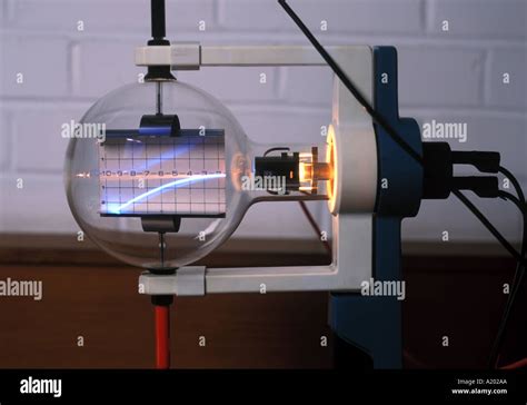 electron deflection tube for measuring specific charge Stock Photo ...