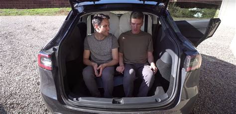 Tesla Model Y third row seat test explores options for a comfortable 7 ...