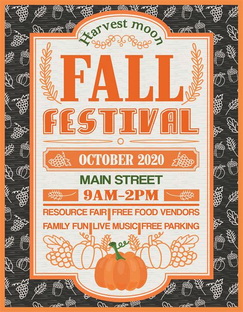 Fall Festival Flyer | Festival flyer, Fall festival, Free psd flyer ...