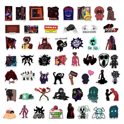 Doors Robloxes Characters Stickers | Doors Plush Shop - Official Doors ...