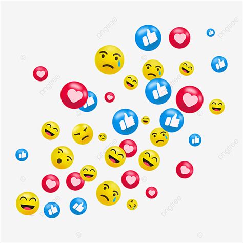 Social Facebook Emoji Vector Hd Images, 3d Facebook Live Emoji For ...