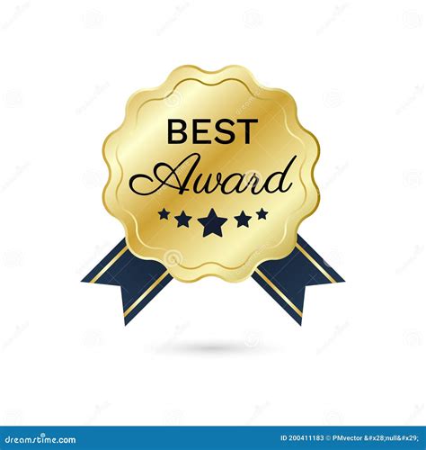 Best Award Badge Logo Design Five Star Vector Illustration Stock Vector ...