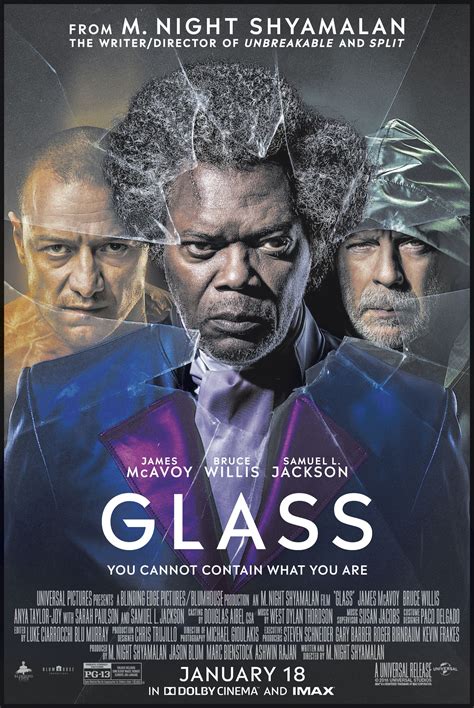 "Glass" movie poster, 2019. Wanted Movie, We Movie, Film Movie, Action ...