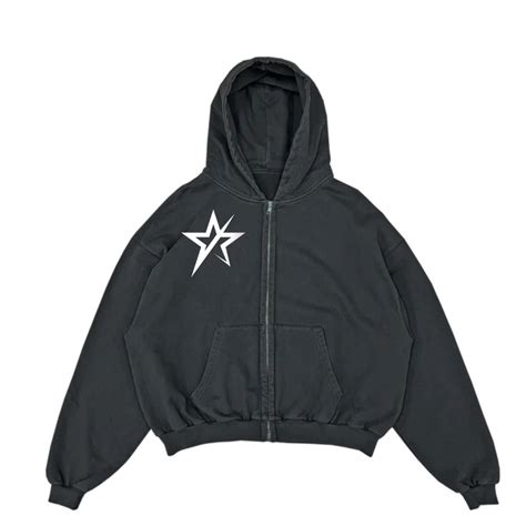 4 Dark Grey zip up hoodie – N0TREAL