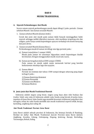 Musik Tradisional Jawa Barat | PDF