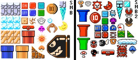 I re-created some of the new SMB sprites seen in the recent Super Mario ...