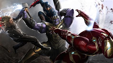 Avengers vs Thanos art by Ryan Meinerding. : u/Burger_God666