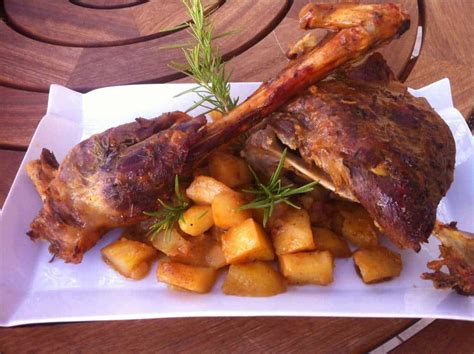 Honey-glazed Greek Roast Lamb with Potatoes - My Greek Dish