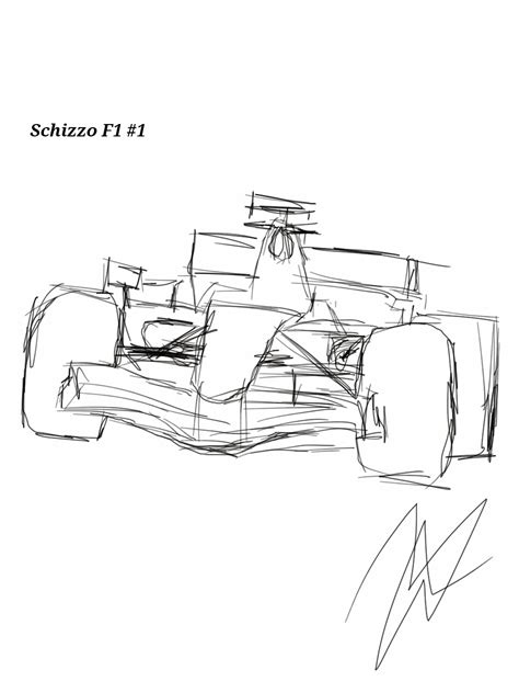 First F1 car sketch by PatMichael95 on DeviantArt