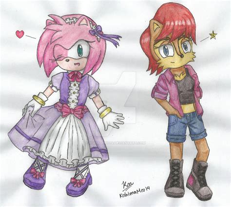 Amy and Sally by KishimaMio14 on DeviantArt