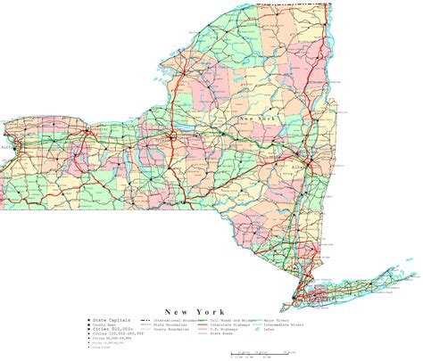 New York State Maps | Usa | Maps Of New York (Ny) - Road Map Of New ...