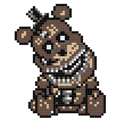 Fnaf Pixel Art Grid Freddy Goimages Base | Images and Photos finder